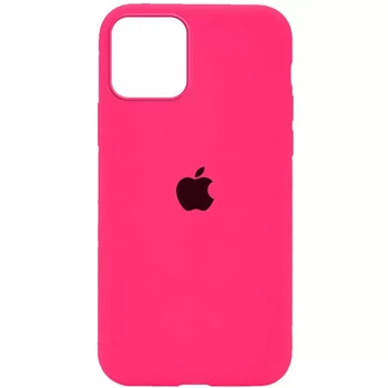 Чохол Fiji Silicone Case для Apple iPhone 13 бампер накладка Soft Touch з мікрофіброю Hot Pink