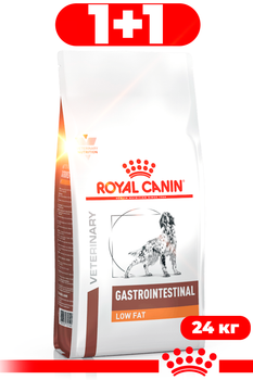 Сухой корм Royal Canin Gastrointestinal Low Fat Dog диетический для собак при расстройствах пищеварения 24кг