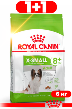 Сухой корм Royal Canin X-Small mature +8 для взрослых собак миниатюрных размеров в возрасте от 8 лет 6кг