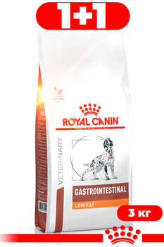 Сухой корм Royal Canin Gastrointestinal Low Fat Dog диетический для собак при расстройствах пищеварения 3кг