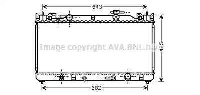 Радіатор охолодження двигуна TOYOTA CAMRY, AVA COOLING (TO2282)