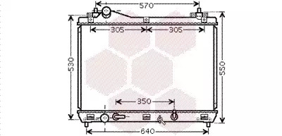 Радиатор охлаждения двигателя SUZUKI GRAND VITARA, Van Wezel (52002105)