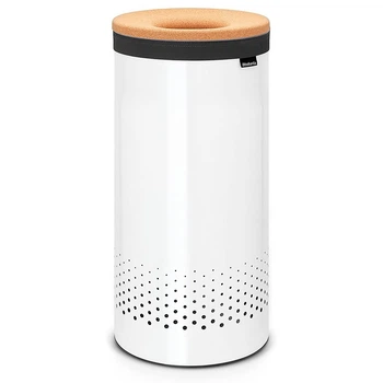 Бак для белья с пробковой крышкой Brabantia 35 л белый 104367 (00800246)