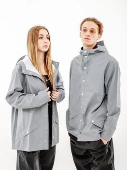 Мужская Куртка Rains Jackets Серый 2XS-XS (7d1201-Rock 2XS-XS)