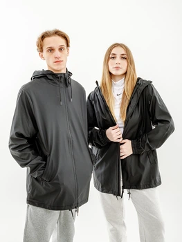 Мужская Куртка Rains Jackets Черный S-M (7d1824-Black S-M)