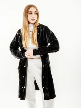 Женская Куртка Rains Jackets Черный S-M (7d1206-VelvetBlack S-M)