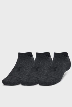 Мужские Носки UA Essential No Show 3pk черный M 1382623-001 MD