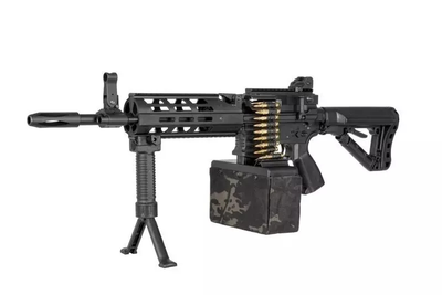 Страйкбольний кулемет G&G CM16 LMG Stealth Black