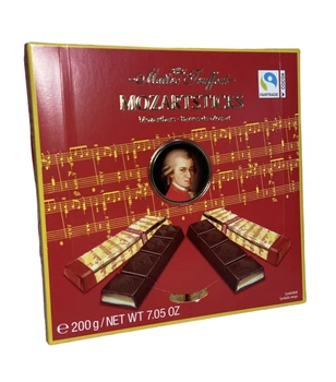 Цукерки з темного шоколаду з марципаном Maitre Truffout Mozart Sticks 200 г (57502)
