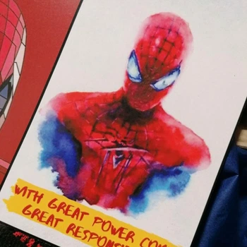 Открытка Человек-Паук Марвел Комиксы Супергерой Spider-Man Размер А6 SM01