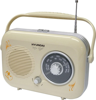 Radio Hyundai Retro PR 100B Kremowe (HY-PR100B)