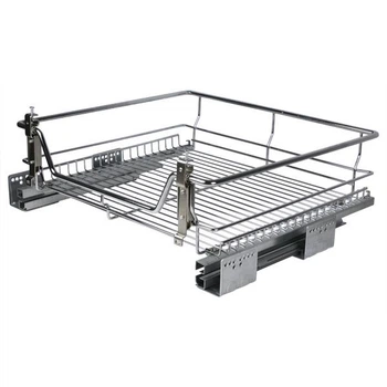 Корзина Muller центральная выдвижная для шкафа 800 мм с доводчиком хром