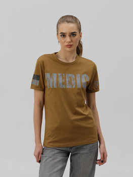 Тактична футболка жіноча BEZET Medic 10125 M Койот (ROZ6501032325)