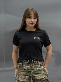 Тактична футболка жіноча BEZET Bellona & Незламна 10447 M Чорна (ROZ6501032349)