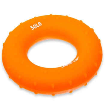 Эспандер кистевой Кольцо (1шт) JELLO (силикон, нагрузка 50LB, Оранжевый) (FI-1787_Оранжевый_50LB)