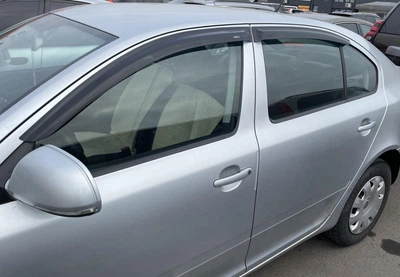 Дефлекторы окон (ветровики) HIC для Skoda Octavia A5 2004-2013 Sedan/HB