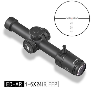 Оптический прицел Discovery ED AR 1-6x24 IR FFP (оптика DiscoveryOpt)