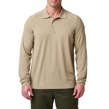 Поло з довгим рукавом 5.11 Tactical Helios Long Sleeve Polo Silver Tan S (42022-160)