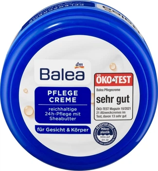 Зволожуючий крем для обличчя і тіла Balea Pflegecreme з маслом ши і мигдалем 250ml