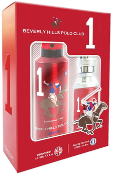 Zestaw męski Beverly Hills Polo Club Sport One Woda toaletowa 100 ml + Dezodorant 175 ml (6291107166537)