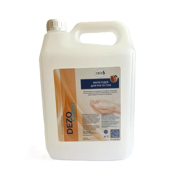 DEZO Clean Мило рідке для рук та тіла, персик, 5 л