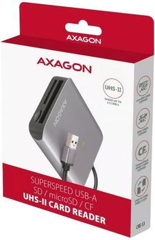 Картридер Axagon CRE-S3 SuperSpeed Silver (8595247906625)