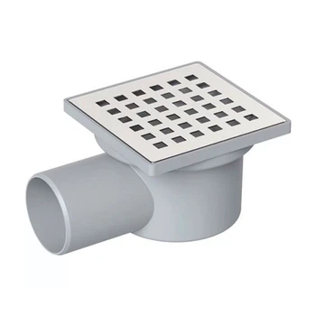 Трап для душа Valtemo NEO.131.1515.YS Klepper Neoinox 15*15 см боковой отвод 50 мм