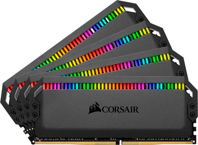Оперативна пам'ять Corsair DDR4-3200 131072MB PC4-25600 (Kit of 4x32768) Dominator Platinum RGB Black (CMT128GX4M4E3200C16)