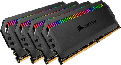 Оперативна пам'ять Corsair DDR4-3200 131072MB PC4-25600 (Kit of 4x32768) Dominator Platinum RGB Black (CMT128GX4M4E3200C16)