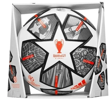 М'яч футбольний Adidas Finale 21 20th Anniversary OMB GK3477 №5 Біло-сірий
