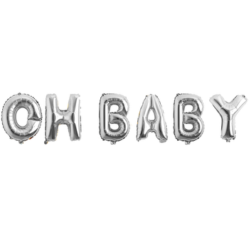 Фольговані Надувні Кульки OH BABY Срібло