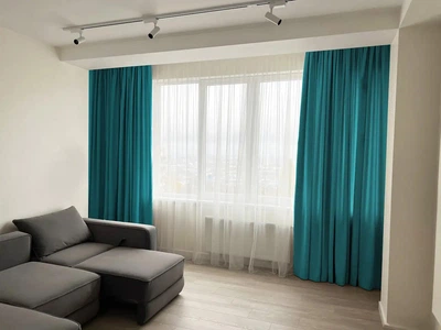 Комплект штор MANA микровелюр Diamond 150*240 см, две шторы. Цвет бирюзовый (100).