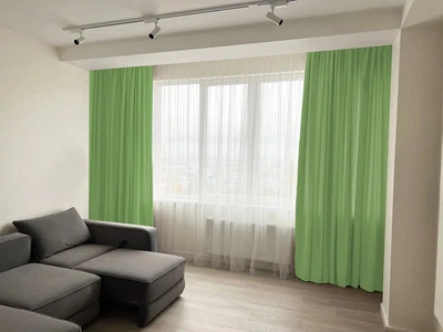 Комплект штор MANA микровелюр Diamond 150*250 см, две шторы. Цвет салатовый (207).