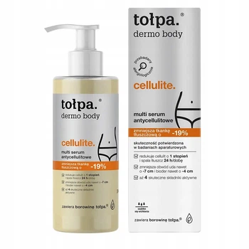 Зміцнююча мультиантицелюлітна сироватка Tolpa Dermo body Cellulite 250 мл (5902719414459)