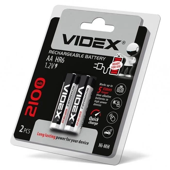 Акумулятори Videx HR6/AA 2100mAh 2 шт