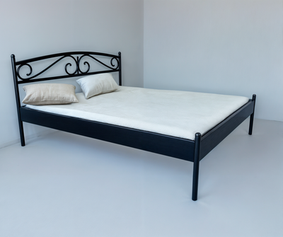 Ліжко Tobi Sho VERONA-1 полуторне металеве 200X120 Чорний