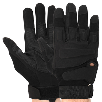 Тактичні рукавички із закритими пальцями Deluxe (р-р XL, Чорний)