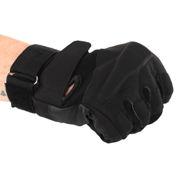 Тактичні рукавички із закритими пальцями Deluxe (р-р XL, Чорний)