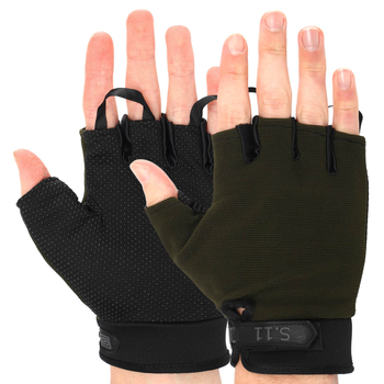 Тактичні рукавички з відкритими пальцями 5.11 Pro (р-р M, Оливковий)