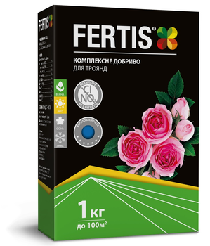 Комплексное минеральное удобрение для роз Fertis (Фертис), 1кг, NPK 12.8.16+МЕ