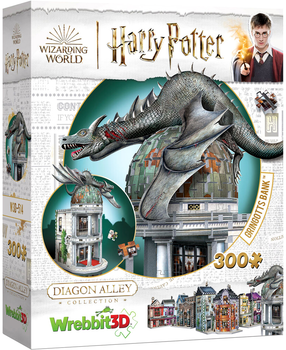 3D Puzzle Wrebbit Harry Potter Gringotts Bank 300 elementów (0665541005145)