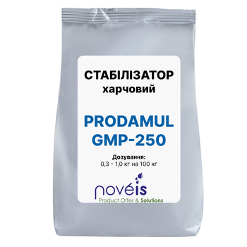 ПИЩЕВОЙ СТАБИЛИЗАТОР для вареных колбас, сосисок, сарделек Prodamul GMP-250, Noveis