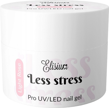 Żel do paznokci Elisium Less Stress budujący Light Rose 40 ml (5902539718461)