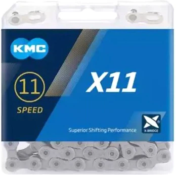 Цепь велосипедная KMC Х11 1/2x11/128x118L 11 ск. Серая (00886.)
