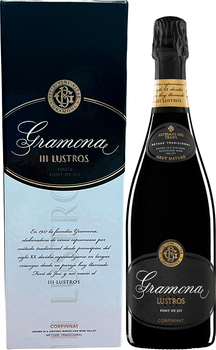 Вино игристе Gramona Lustros III Brut Nature Corpinnat 2015 біле брют 0.75 л