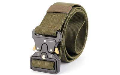 Ремінь (пояс) SP-Sport Tactical Belt Max Sport (нейлон, метал. пряжка, р-р-125*3,8см, Оливковий)