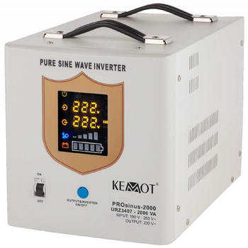 ДБЖ KEMOT PROsinus-2000 12V 2000VA/1200W для котла білий