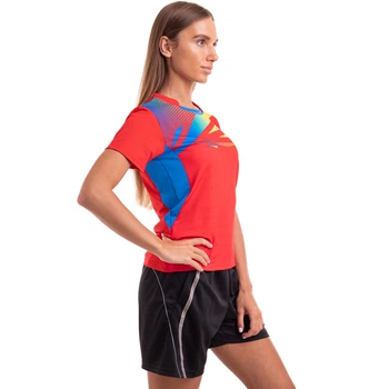 Форма волейбольна жіноча Zelart 1822B розмір XL зріст 160-165 см Red-Black