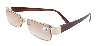 Унисекс очки Vizzini для коррекции зрения линза тонированная коричневая Минуса -5.5 Vizzini 9854