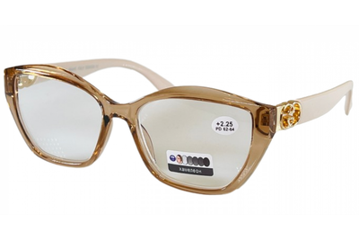 Фотохромні жіночі окуляри для корекції зору (хамелеон коричневий) -2.25 FM442